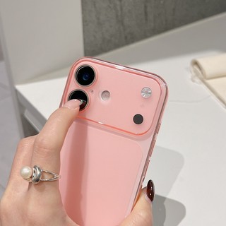 Siêu mỏng mờ màu cam TPU chống vàng bán trong suốt có vỏ điện thoại phim ống kính tích hợp phù hợp cho iPhone 11 12 13 14 15 16 17 Pro Max bao gồm tất cả vỏ mềm chống rơi