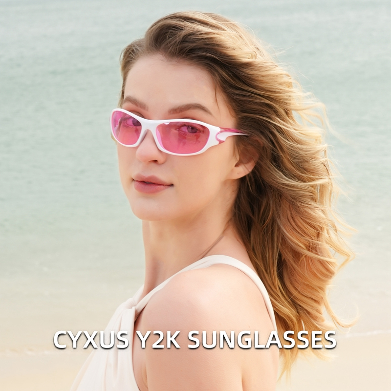 Cyxus Kính Mát Y2K Unisex Chống Tia UV400 Và Chói Phù Hợp Cắm Trại Lái Xe Thời Trang Phong Cách Mới 1144