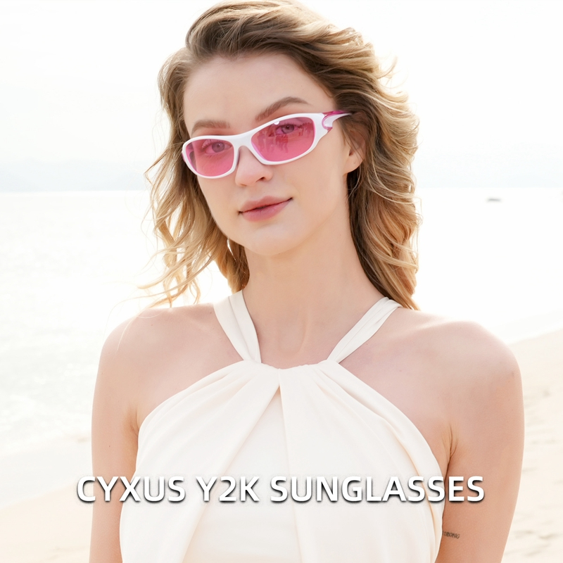 Cyxus Kính Mát Y2K Unisex Chống Tia UV400 Và Chói Phù Hợp Cắm Trại Lái Xe Thời Trang Phong Cách Mới 1144