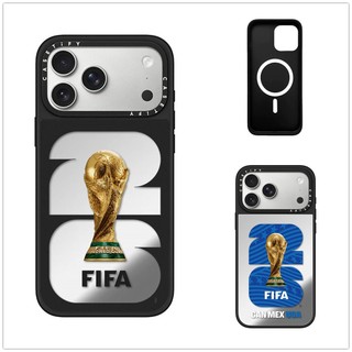 Từ Tính Không Dây Cho iPhone 17 16 15 14 13 Pro Max Plus 2026 FIFA World Cup Đen Cạnh Cứng Ốp điện thoại Ốp điện thoại Khắc Logo