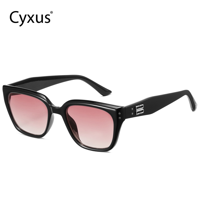 Cyxus Kính Mát Nữ Vuông Retro Dễ Thương Thời Trang Chống Tia UV400 Và Chói Phù Hợp Lái Xe Cắm Trại 1133