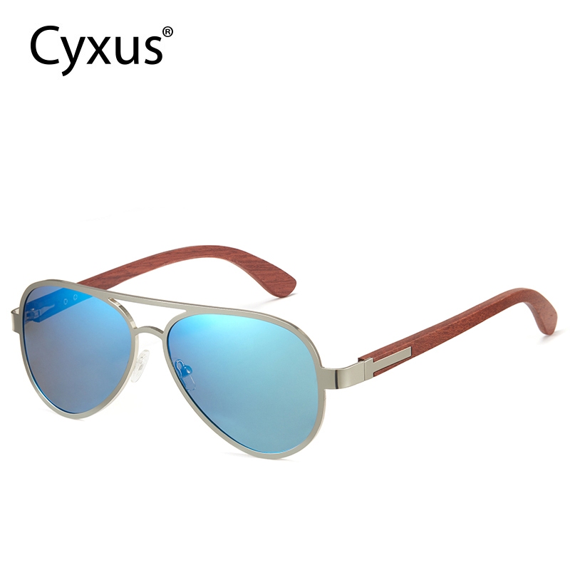 Cyxus Kính Phân Cực Thiết Kế Aviator Nam Nữ Chống Tia UV400 Chống Lóa Chuyên Dụng Lái Xe 1111