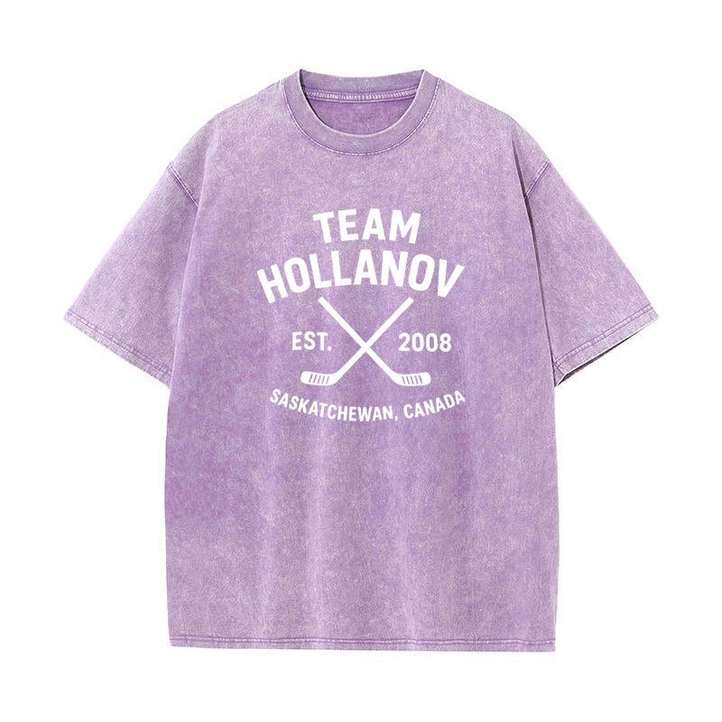 Áo thun oversize vintage phong cách khúc côn cầu lãng mạn, 100% cotton, phù hợp đi dạo phố
