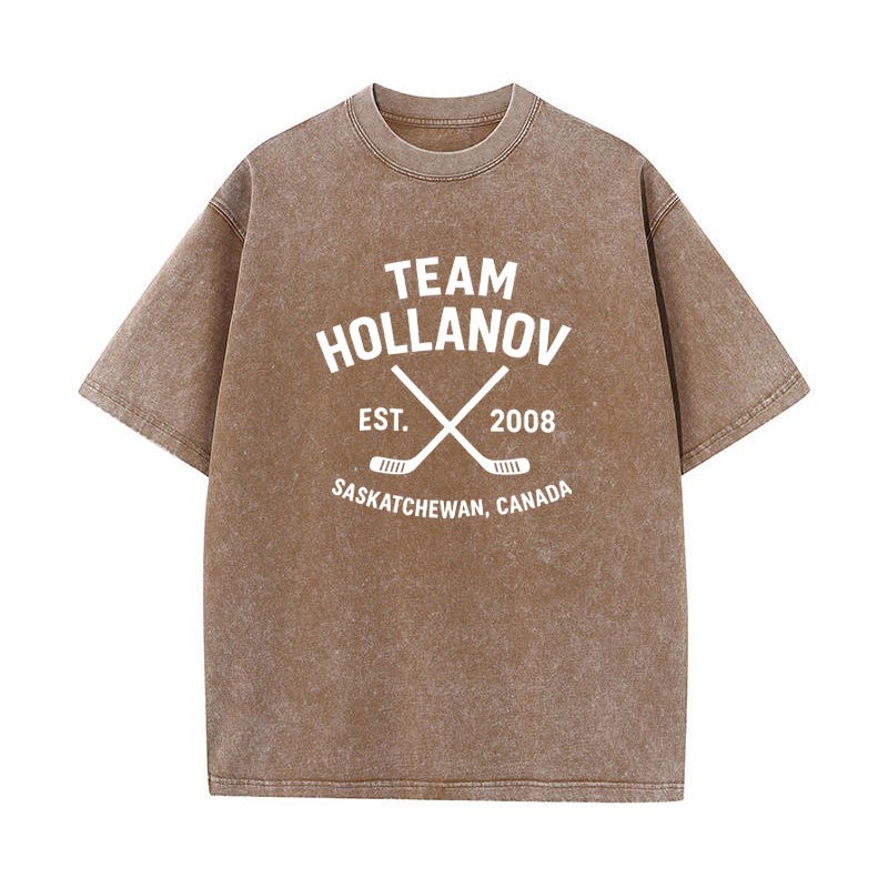Áo thun oversize vintage phong cách khúc côn cầu lãng mạn, 100% cotton, phù hợp đi dạo phố