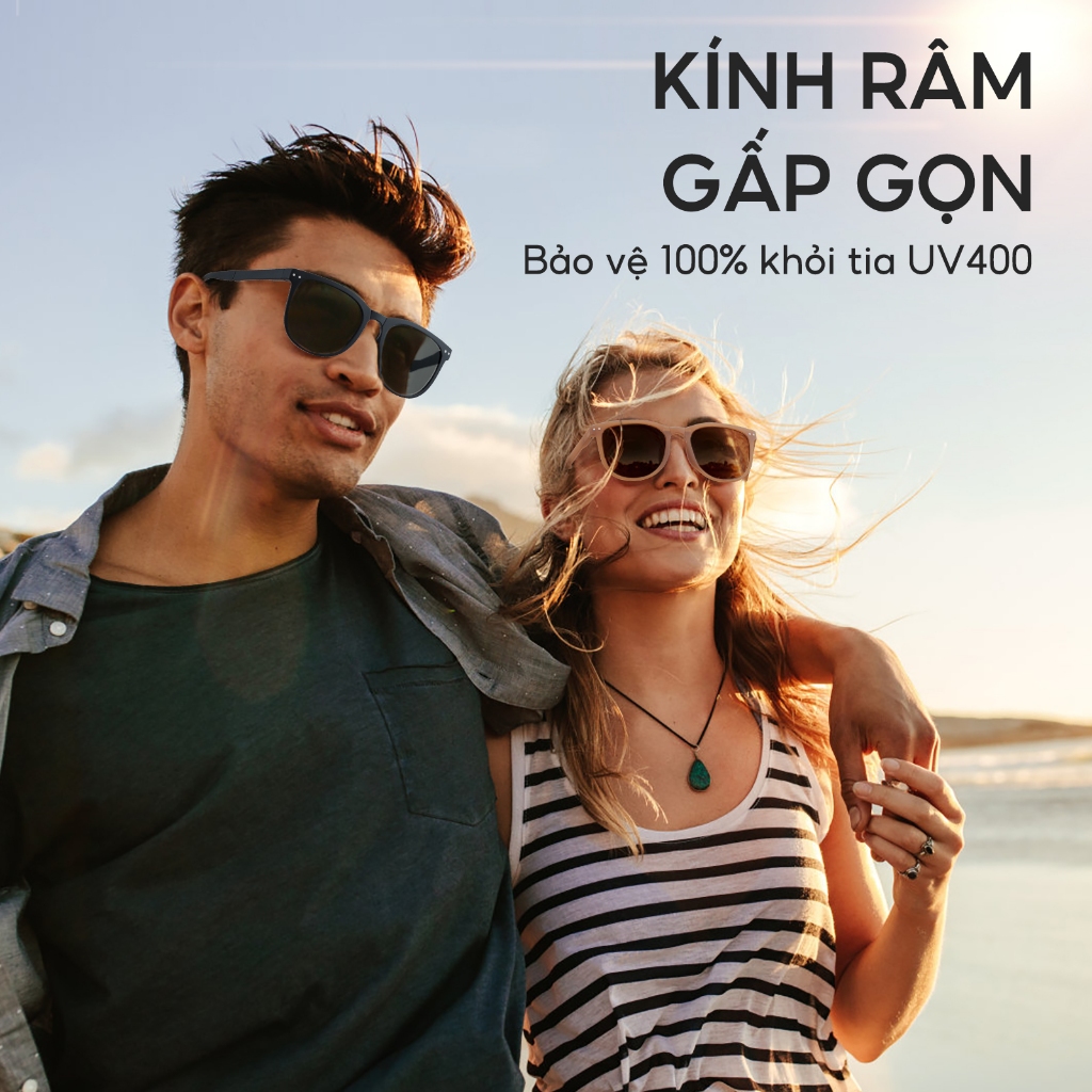 Cyxus Kính râm phân cực / Kính râm gập gọn / Kiểu dáng thời trang / Chống tia UV400 / Dành cho cả nam và nữ 1019