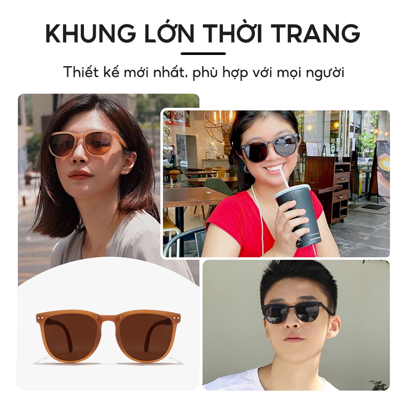 Cyxus Kính râm phân cực / Kính râm gập gọn / Kiểu dáng thời trang / Chống tia UV400 / Dành cho cả nam và nữ 1019