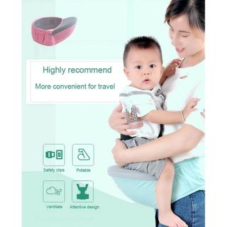 Địu Hông Em Bé Ghế Ngồi Thoáng Khí, Đai Địu Ergonomic Chống Cong Vẹo Cột Sống, Có Túi Đựng Tiện Lợi