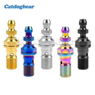 Catdogbear Titan Bolt M10x1.0 / 1.25mm Banjo Bolt cho Brembo Phanh Lin & Bu lông ly hợp một lỗ có van chảy máu
