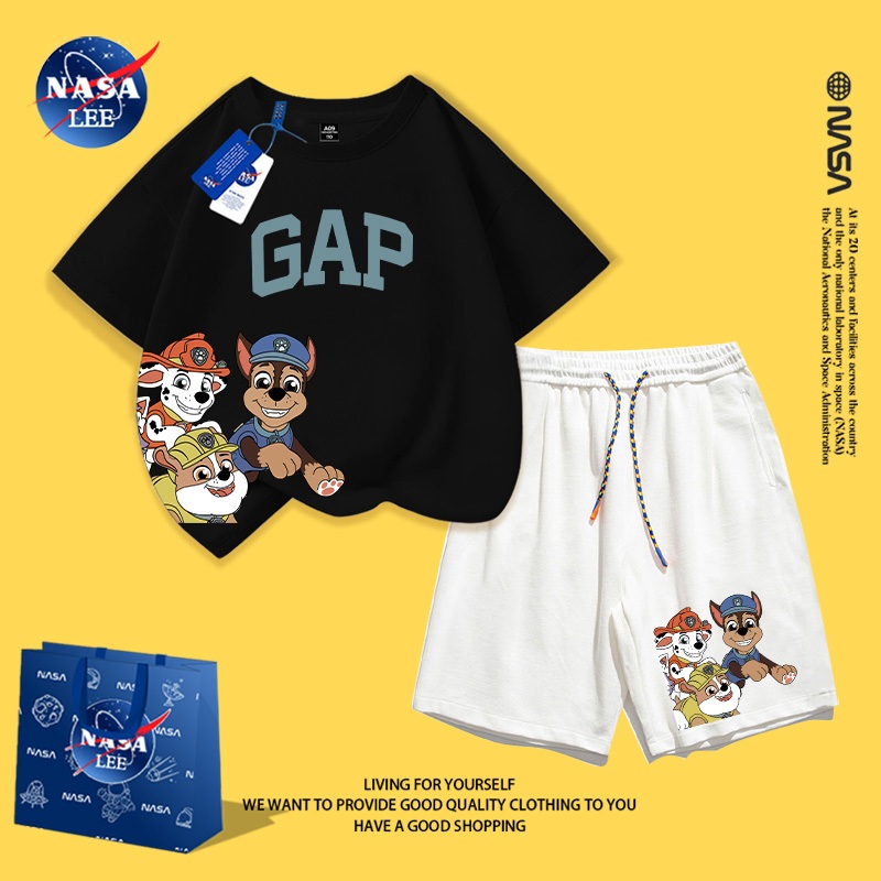 NASA Pure Cotton Tay Ngắn 2026 Phong Cách Mới Trẻ Em Tay Ngắn Mềm Mại Thoải Mái Thời Trang Năm Ngựa Phù Hợp Với