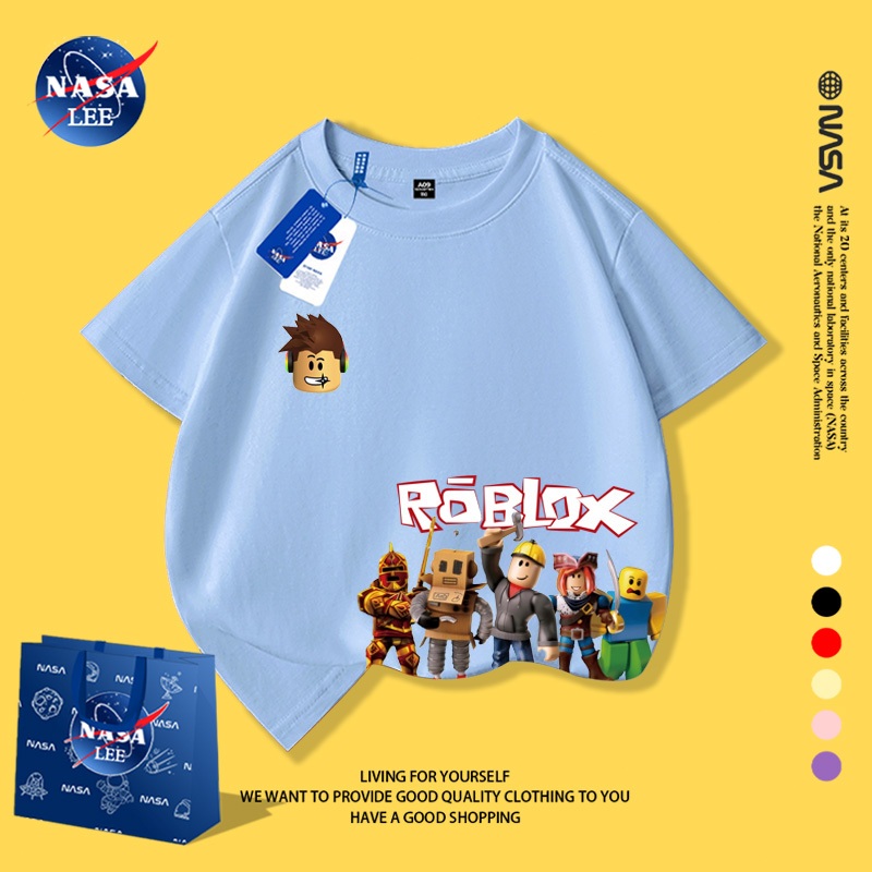 NASA Pure Cotton Tay Ngắn 2026 Phong Cách Mới Trẻ Em Tay Ngắn Mềm Mại Thoải Mái Thời Trang Năm Ngựa Phù Hợp Với