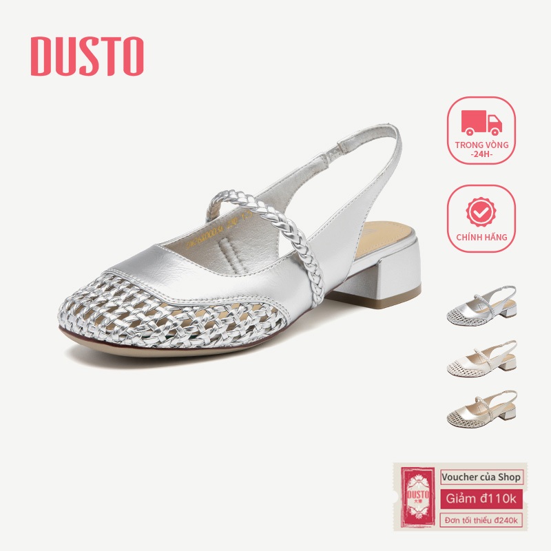 Giày Sandal Nữ Gót Dày Gót Cao Gót Thoáng Khí Chống Thấm Nước Dệt DW26X0005A / DW26X0003A