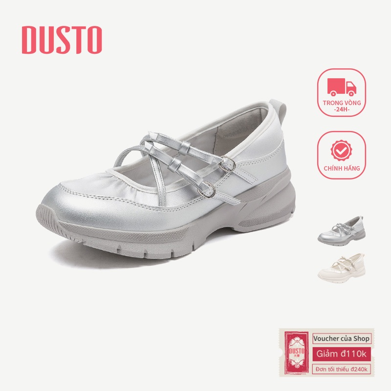 DUSTO Mary Jane Giày Nữ Giày Thể Thao Phong Cách Mới Dây Đeo Chữ Thập Thiết Kế Nơ DWH300519A/DWH002665A