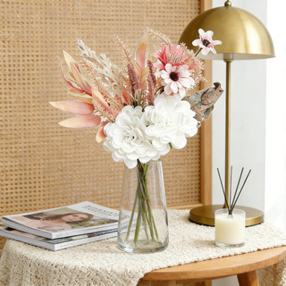 Hoa Giả Decor Bó Hoa Lụa Thược Dược Cúc Cao Cấp Trang Trí Phòng Khách Phong Cách Bắc Âu Ins Vintage Đạo Cụ Chụp Ảnh Tiệc Cưới Bàn Làm Việc Quà Tặng