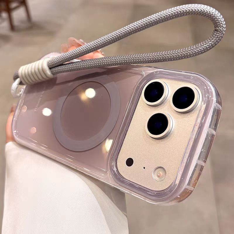Ốp lưng cứng hình bầu dục Có dây buộc tương thích cho iPhone 12 pro max 13 pro max 14 pro max 15 pro max 16 pro max 17pro max