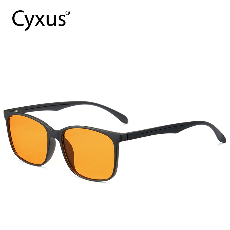 Cyxus Kính Chơi Game Chống Ánh Sáng Xanh Có Hại Gọng Vuông TR90 Lọc Tia UV Giảm Mỏi Mắt Cho Game Thủ 8083Z
