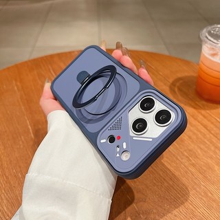 Ốp điện thoại từ tính hình tròn hình chữ B tương phản màu Yadun sang trọng Thích hợp cho iPhone 11 12 13 14 15 16 17 Pro Max 2 trong 1 Bộ chống rơi tất cả trong một