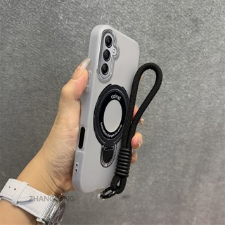 Ốp Lưng Dành Cho Samsung A16 A17 Vỏ Điện Thoại Màu Kẹo 2 Trong 1 Silicon Mềm Thẩm Mỹ Có Giá Đỡ Điện Thoại Kim Loại Và Dây Buộc