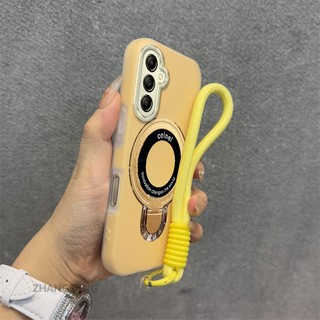 Ốp Lưng Dành Cho Samsung A16 A17 Vỏ Điện Thoại Màu Kẹo 2 Trong 1 Silicon Mềm Thẩm Mỹ Có Giá Đỡ Điện Thoại Kim Loại Và Dây Buộc