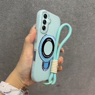Ốp Lưng Dành Cho Samsung A16 A17 Vỏ Điện Thoại Màu Kẹo 2 Trong 1 Silicon Mềm Thẩm Mỹ Có Giá Đỡ Điện Thoại Kim Loại Và Dây Buộc