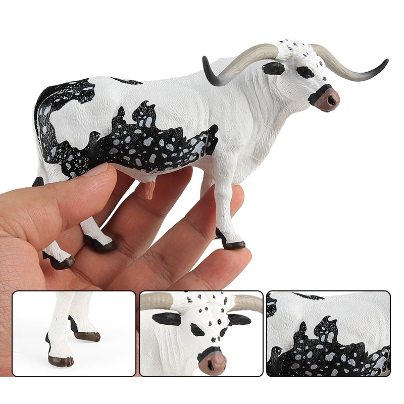 Trẻ em mô phỏng động vật đồ chơi mô hình động vật rắn Texas bò trâu bò bò đấu bò trang trí nhận thức