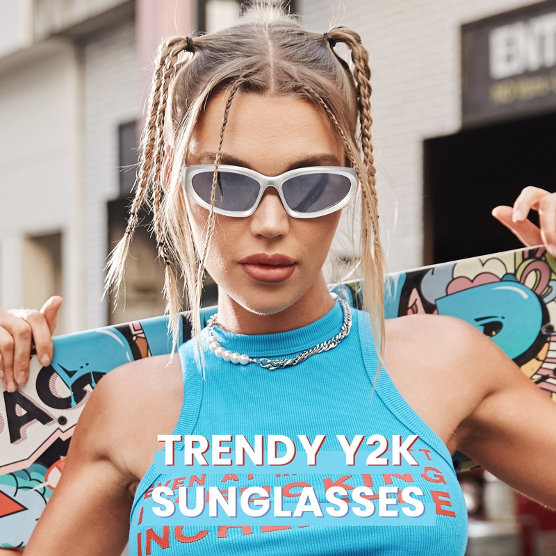 Cyxus Kính Mát Phân Cực Y2K Ôm Sát Kiểu Vuông Thể Thao Kích Thước Lớn Chống UV400 Đạp Xe Ngoài Trời Biển 1083