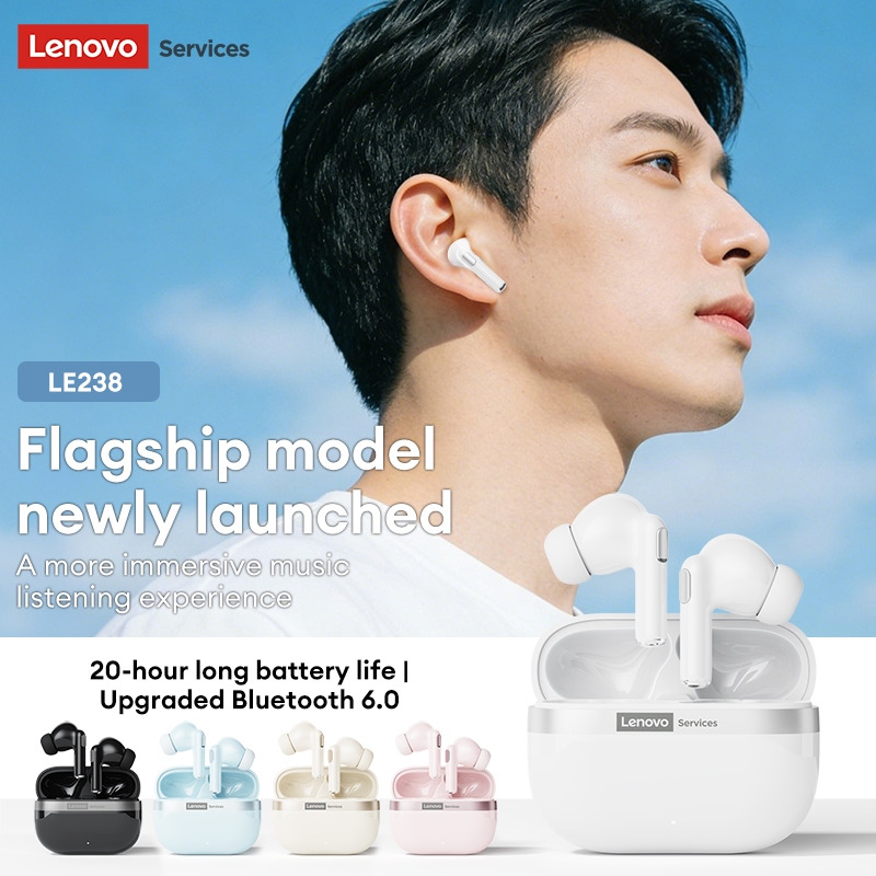 Tai nghe Bluetooth Lenovo LE238 TWS HiFi Level Âm thanh toàn cảnh Độ trễ siêu thấp ENC Giảm tiếng ồn Bluetooth 6.0 | BigBuy360 - bigbuy360.vn