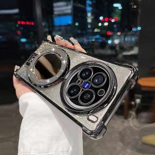 Vỏ Vivo X300 Pro Cho Vivo X300 X200 Pro X300Pro VivoX300FE X300Ultra 5G Thời Trang Trong Suốt Lấp Lánh Bling Vỏ Điện Thoại Mềm Giá Đỡ Vòng Từ Tính Giá Đỡ Túi Khí Bảo Vệ Mặt Sau