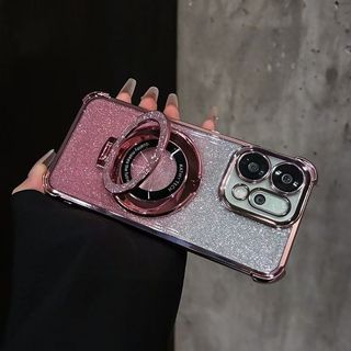 Ốp Chống Sốc Cho Oppo Reno 15 14 13 Pro 13F 14F 15F S Reno15ProMax Mini 5G Trong Suốt Lấp Lánh Bling Mềm Vỏ Điện Thoại TPU Silicon Ốp Lưng Túi Khí Bảo Vệ Mặt Sau Có Giá Đỡ