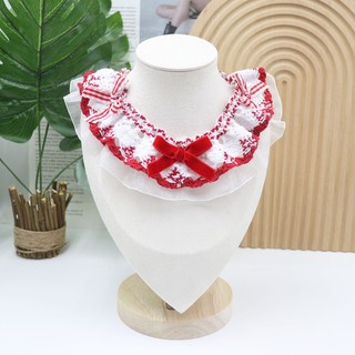 Ren Nơ Mèo Nước Bọt Khăn Công Chúa Ngọt Ngào Phong Cách Chó Yếm Trang Trí Mèo Yếm Phụ Kiện Thú Cưng