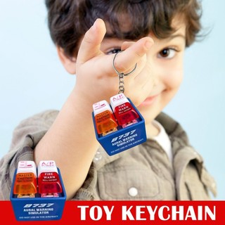 EGPWS Boeing 737 Cảnh báo khẩn cấp Mô phỏng âm thanh Máy bay Cảnh báo âm thanh Keychains Nút báo động mới mẻ Đồ trang trí dây chuyền