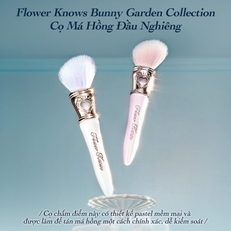 Bộ sưu tập Flower Knows Bunny Garden Bàn chải phấn má hồng góc