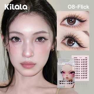 Kilala Mi giả sẵn keo Lông mi giả tự dính Edgy Dolly Eyelashes –không cần keo chiều dài：12-13/14mm  Mi cong dày nổi bật, hiệu ứng mắt búp bê to tròn, sắc sảo ( Flick/ Whisper/ Fluff/ Mesh )