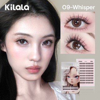 Kilala Mi giả sẵn keo Lông mi giả tự dính Edgy Dolly Eyelashes –không cần keo chiều dài：12-13/14mm  Mi cong dày nổi bật, hiệu ứng mắt búp bê to tròn, sắc sảo ( Flick/ Whisper/ Fluff/ Mesh )