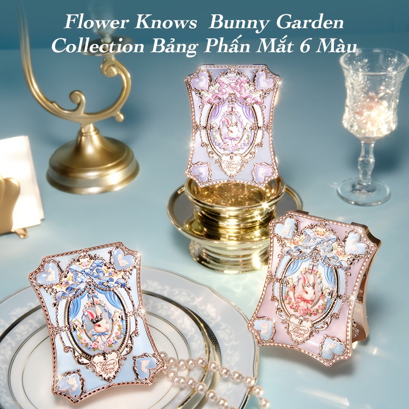 【Live】Flower Knows Bunny Garden 6.5g  Collection 6-Color Makeup Palette