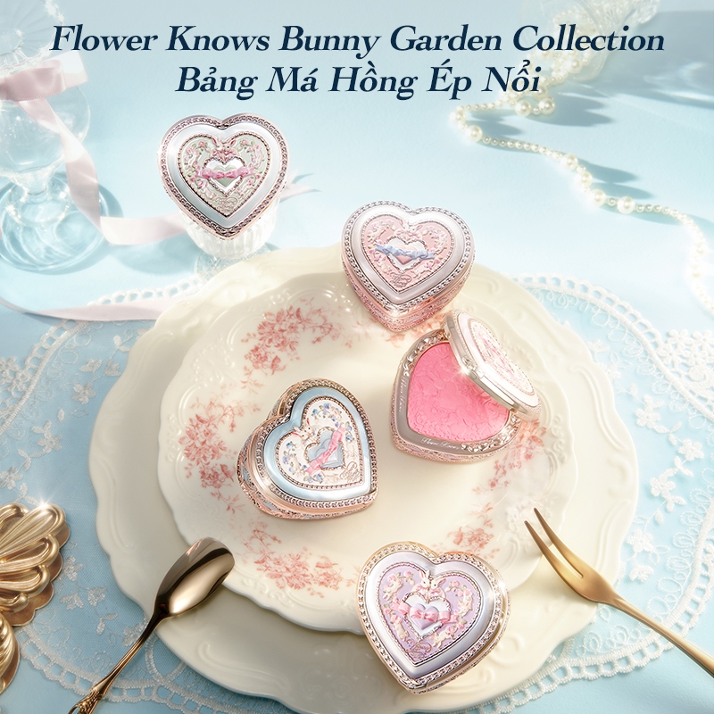 [Live] Bộ sưu tập Flower Knows Bunny Garden Blush đông khô 5g