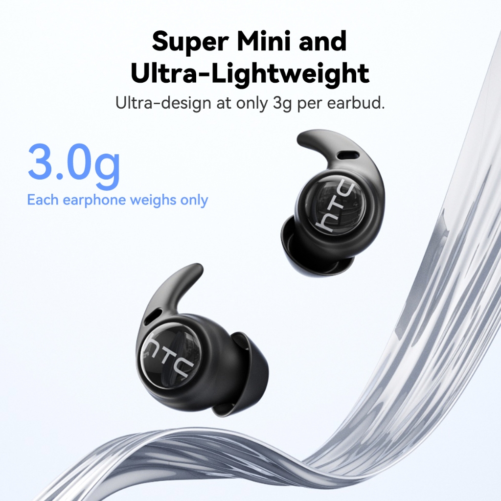 HTC NE76 Vi mô Tai nghe ngủ Người ngủ nghiêng ANC Khử tiếng ồn Tai nghe Bluetooth 360° ACS Âm thanh Dolby Tai nghe không dây AI Tai nghe dịch thuật