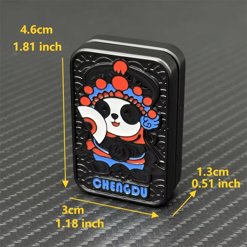 1 Máy Tính Xoay Sáng Tạo Kịch Gấu Trúc EDC Đầu Ngón Tay Con Quay Hồi Chuyển Hợp Kim Lực Đẩy Trượt ADHD Đồ Chơi Giảm Căng Thẳng Văn Phòng Sáng Tạo Đồ Chơi Trượt Giảm Căng Thẳng