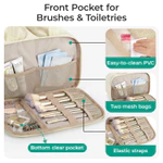 BAGSMART Túi đựng đồ vệ sinh du lịch Túi đựng mỹ phẩm nhẹ có túi xách nữ xách du lịch đựng mỹ phẩm đồ du lịch đa năng — ảnh 4