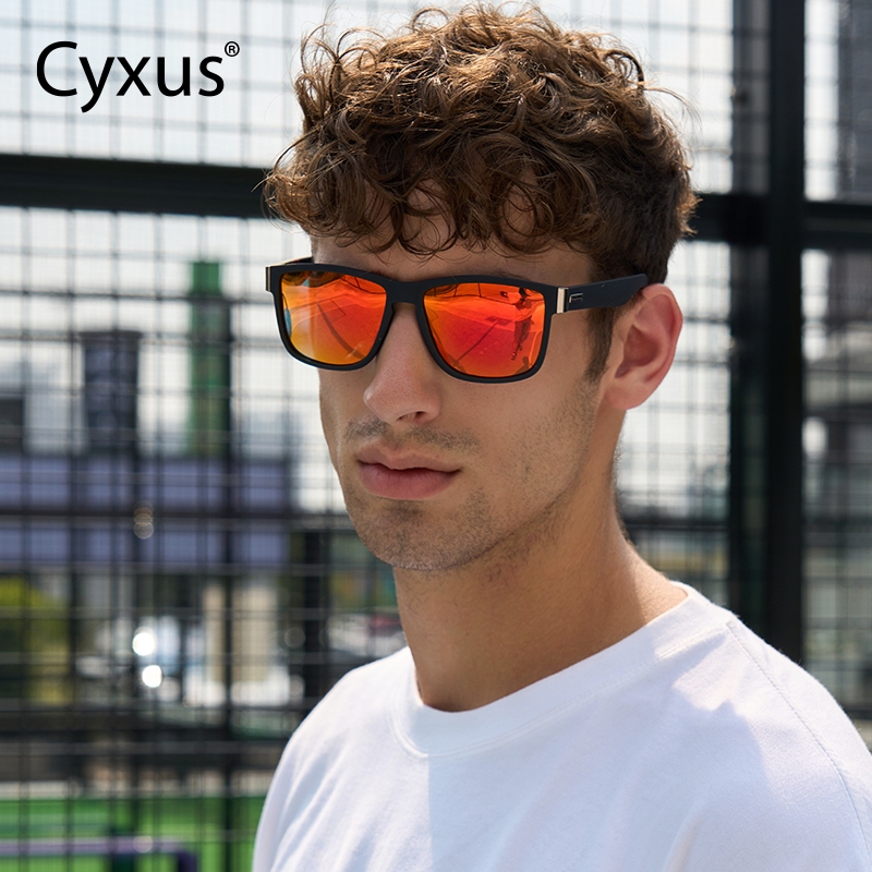 Cyxus Kính Thể Thao Phân Cực Gọng Vuông Chống Tia UV400 Cho Nam Và Nữ Phù Hợp Lái Xe Đi Biển Và Hoạt Động Ngoài Trời 1059