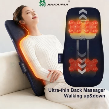 Đệm Massage lưng Gối massage lưng Nhào với Gối Massage lưng nhiệt Sử dụng ô tô tại nhà Quà tặng lành mạnh