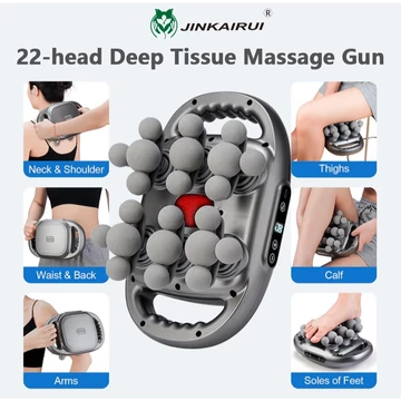 Jinkairui Súng Massage 22 Đầu Fascia Súng Rung Cơ Chuyên Nghiệp Tần Số Cao Sâu Thư Giãn Cơ 20KG Cường Lực Súng Massage Không Dây Sử Dụng