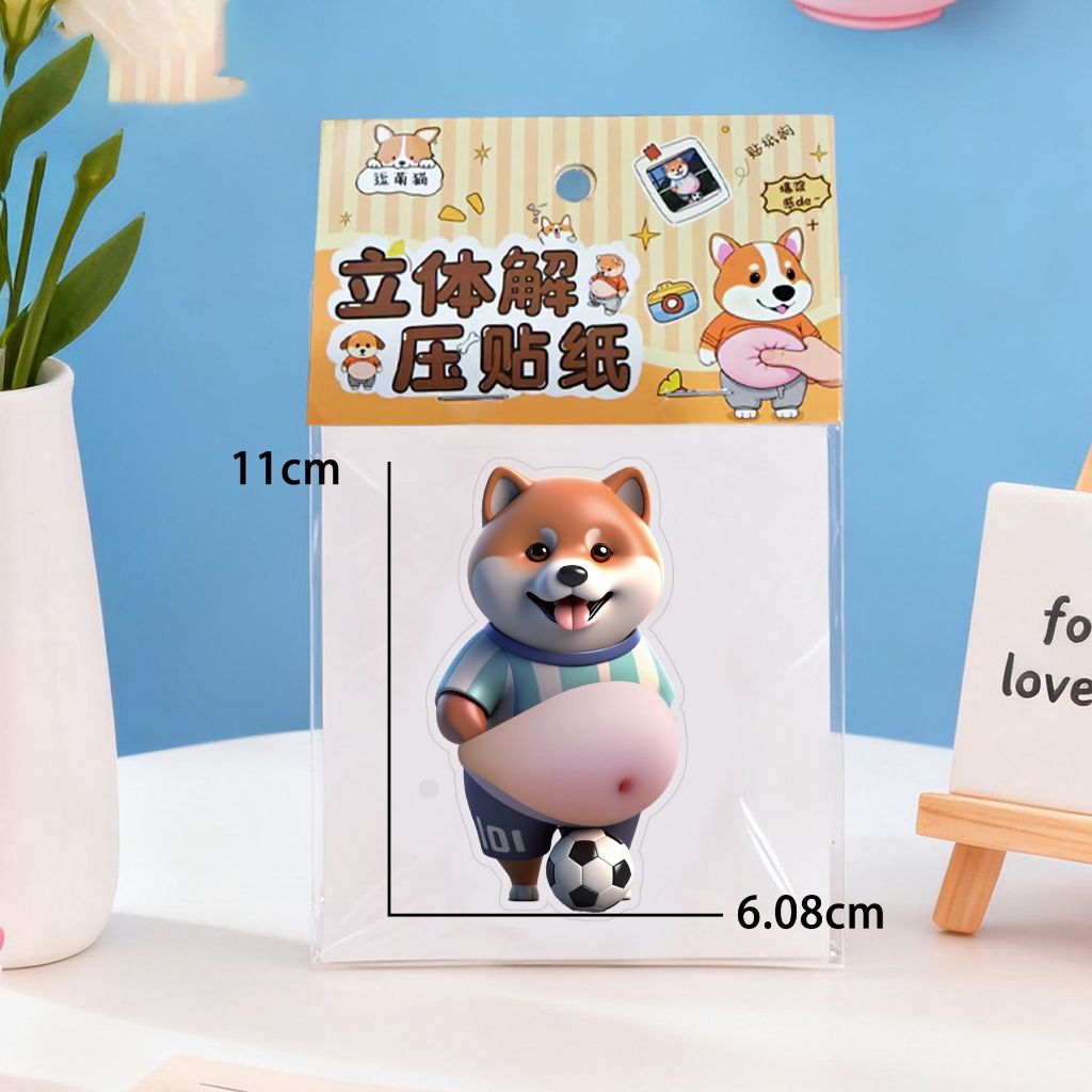 Dễ Thương Bong Bóng Dán Squeezable Dễ Thương Vui Nhộn Đề Can Trẻ Em Sổ Lưu Niệm Đề Can Hình Dán Động Vật Cho Tiệc Gia Đình