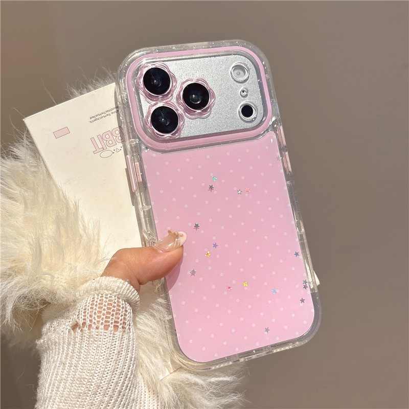 IPhone 17 Pro max 16 Pro Max Dot họa tiết TPU + Nhúng trong vỏ điện thoại chất liệu keo