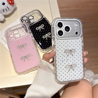 IPhone 17 Pro max 16 Pro Max Dot Brogue họa tiết TPU + Nhúng trong vỏ điện thoại chất liệu keo