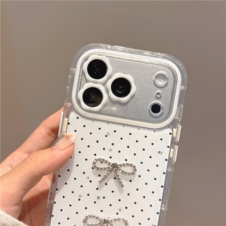 IPhone 17 Pro max 16 Pro Max Dot Brogue họa tiết TPU + Nhúng trong vỏ điện thoại chất liệu keo