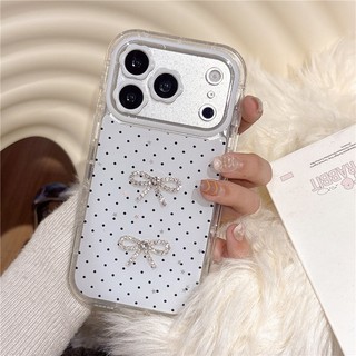 IPhone 17 Pro max 16 Pro Max Dot Brogue họa tiết TPU + Nhúng trong vỏ điện thoại chất liệu keo