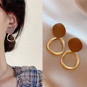 Bông Tai Retro Phong Cách Hàn Quốc, Nhẹ Sang Trọng, Thiết Kế Niche