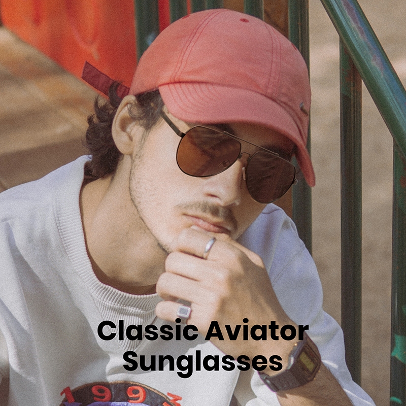 Cyxus Kính Phân Cực Kiểu Aviator Gọng Kim Loại Có Bản Lề Lò Xo Phong Cách Retro Cho Nam Nữ Phù Hợp Đi Biển Và Lái Xe 1048