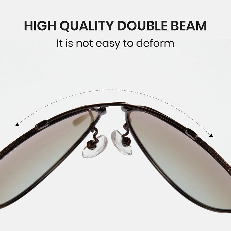 Cyxus Kính Phân Cực Kiểu Aviator Gọng Kim Loại Có Bản Lề Lò Xo Phong Cách Retro Cho Nam Nữ Phù Hợp Đi Biển Và Lái Xe 1048