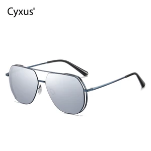 Cyxus Kính Mát Phân Cực Aviator Nam Chống Tia UV400 Đa Dụng Lái Xe Leo Núi Ngoài Trời 1046